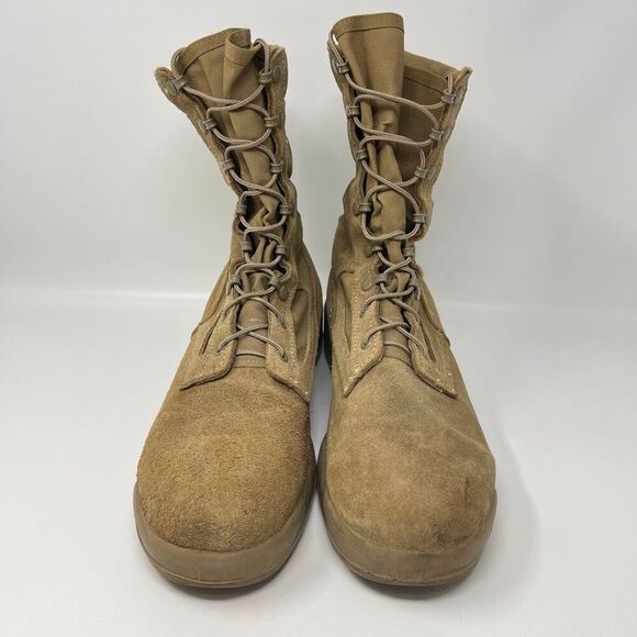 Belleville C390 Hot Weather Military Combat Boots Coyote Leather Mens 12.5 N main image 6